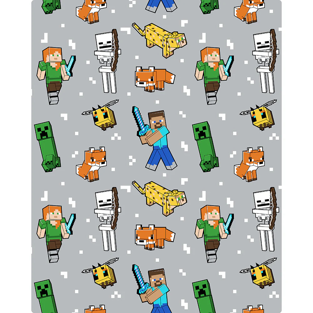 Minecraft Soft Fleece Flannel Blanket 50" x 70"