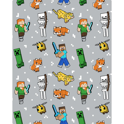 Minecraft Soft Fleece Flannel Blanket 50" x 70"