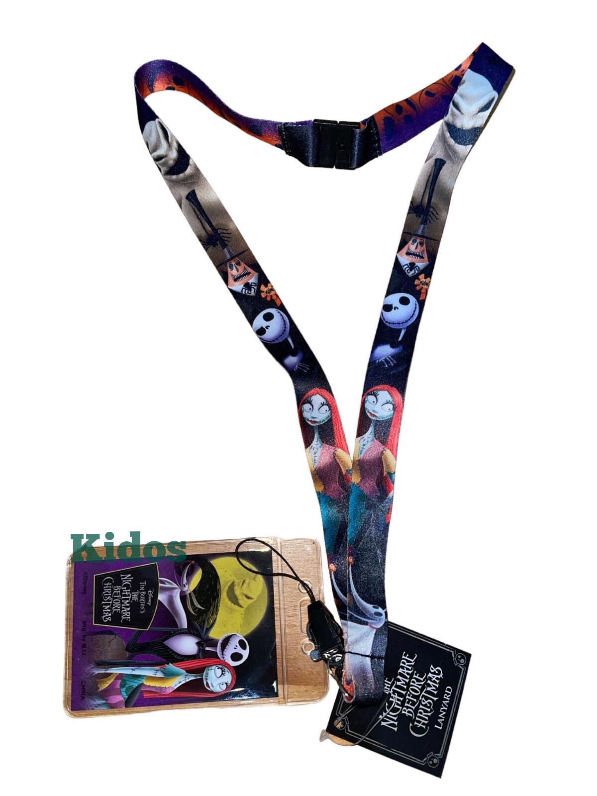 NBC Nightmare Before Christmas Jack Sally Lanyard with Card Holder BY Disney