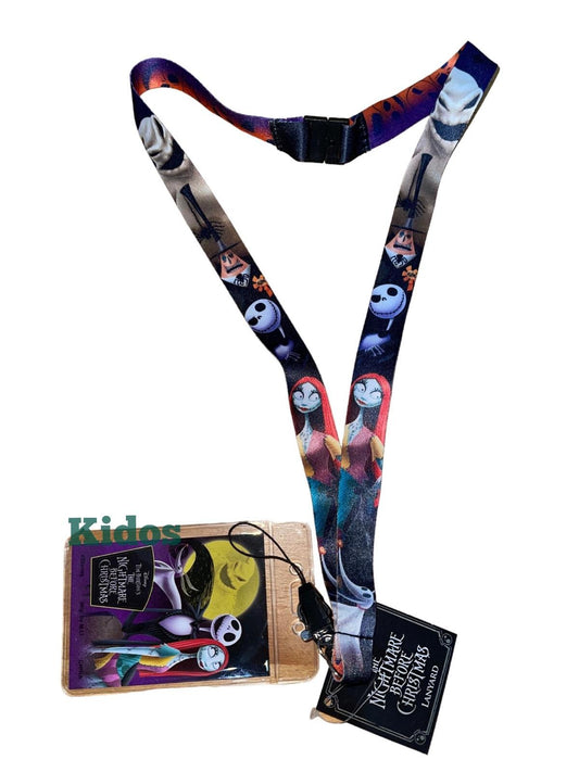 NBC Nightmare Before Christmas Jack Sally Lanyard with Card Holder BY Disney