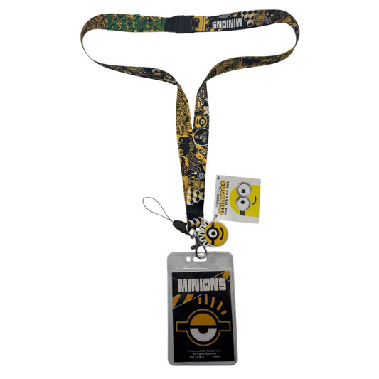 Despicable Me Lanyard with Card Holder and Screen Cleaner Dangle