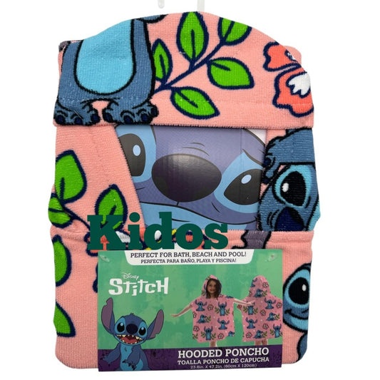 Stitch Hooded Poncho Beach Towel Bath