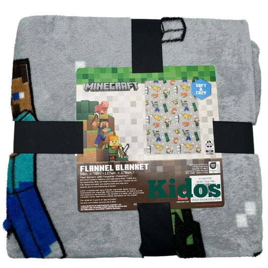 Minecraft Soft Fleece Flannel Blanket 50" x 70"
