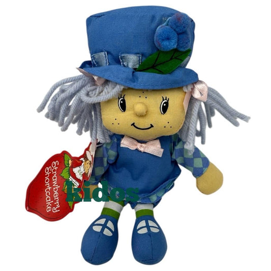 Blue Strawberry Shortcake Blueberry Muffin Classic Design Small Stuffed Doll Toy