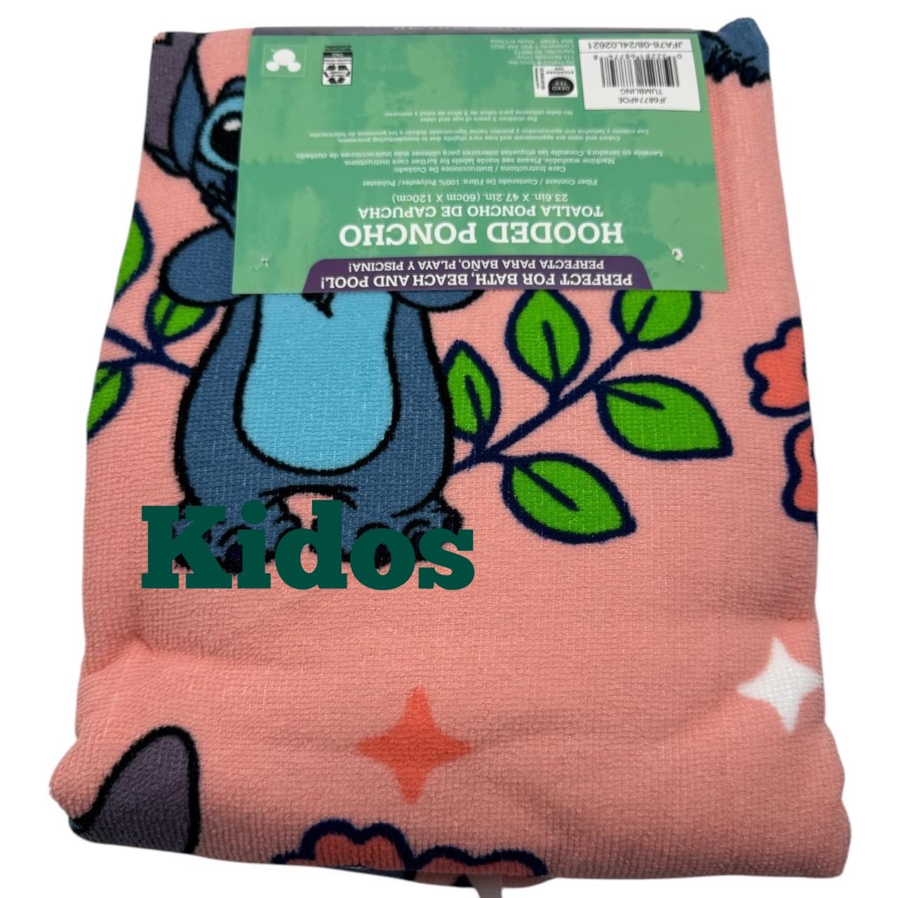 Stitch Hooded Poncho Beach Towel Bath
