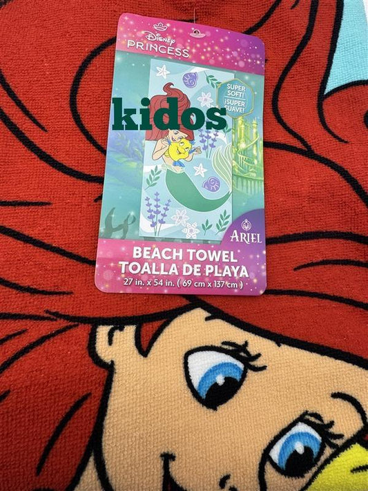 Ariel Happy Little Mermaid Beach Pool Bath Towel  27in x 54 in