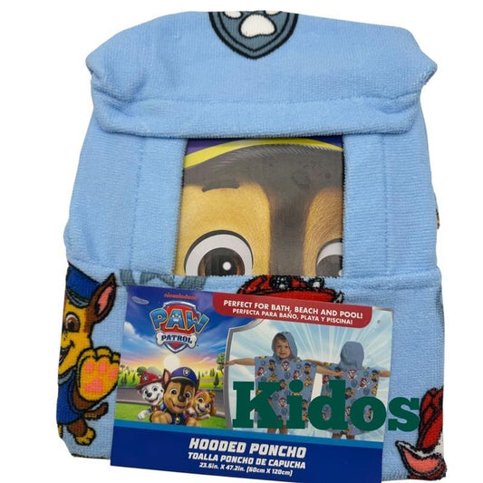 Marshall Chase Paw Patrol Hooded Poncho Beach Towel Bath for Kids
