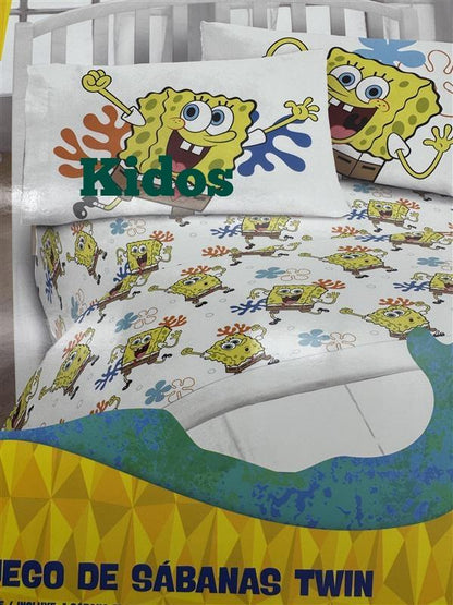 Spongebob Squarepants Twin Sheet Kids Set 3 pieces