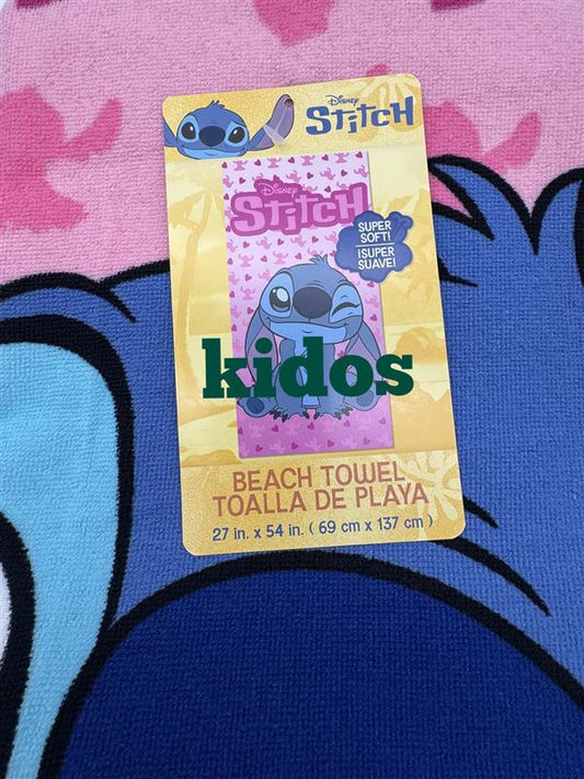 Stitch Winking Beach Pool Bath Towel  27in x 54 in