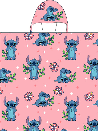 Stitch Hooded Poncho Beach Towel Bath