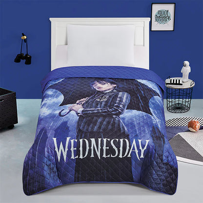 Wednesday Twin Quilted Bedspread 55" x 75"