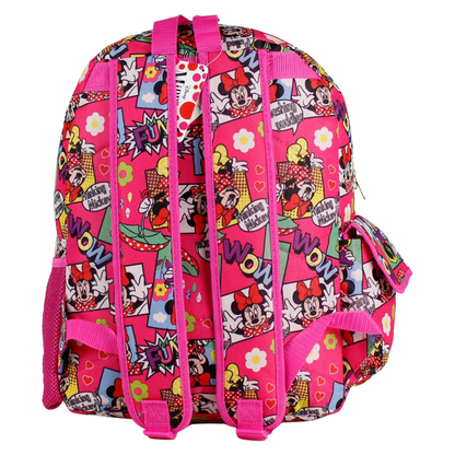 Minnie Mouse Comic Book Large 16" School Backpack
