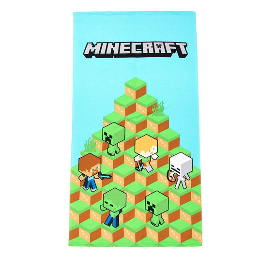 Minecraft Blocks Beach Bath Pool Towel 27 in x 54 in