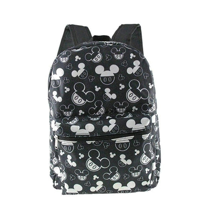 Disney Mickey Mouse Large backpack All Print Black 16 inch