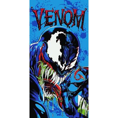 Marvel Venom Beach Towel 27in x 54 in (69cm x 17cm)