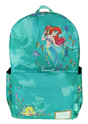 Disney Ariel Backpack with Laptop Compartment for School, Travel, and Work, Multicolor, A22206-ARIEL