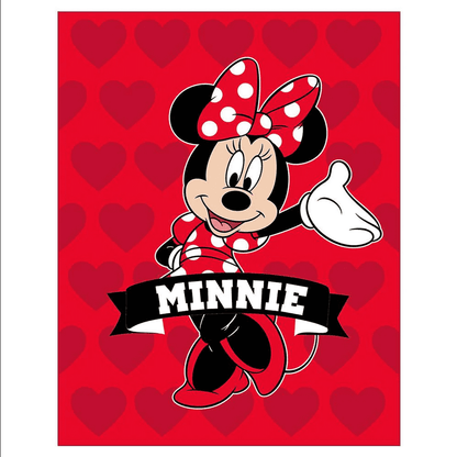 Minnie Mouse Hello Twin Size Super Soft Raschel Blanket 60 x 80