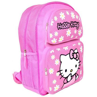 Hello Kitty 16 inch Large Backpack Book Travel Bag Pink