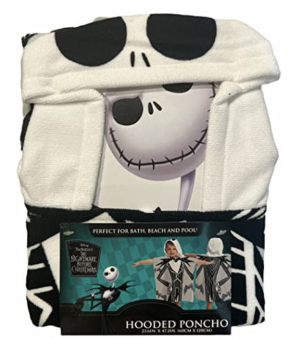 Disney The Nightmare Before Christmas Kids Bath/Beach/Pool Hooded Poncho