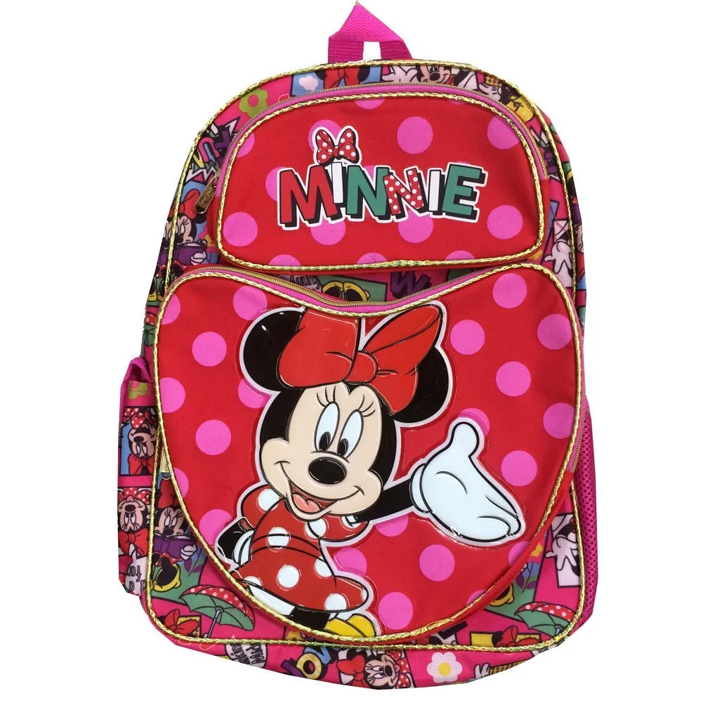 Minnie Mouse Comic Book Large 16" School Backpack