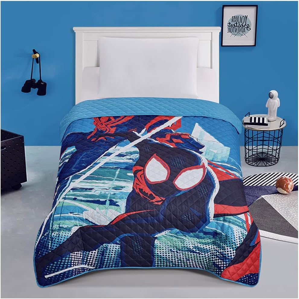 Spiderman Miles Morales Twin Quilted Bedspread