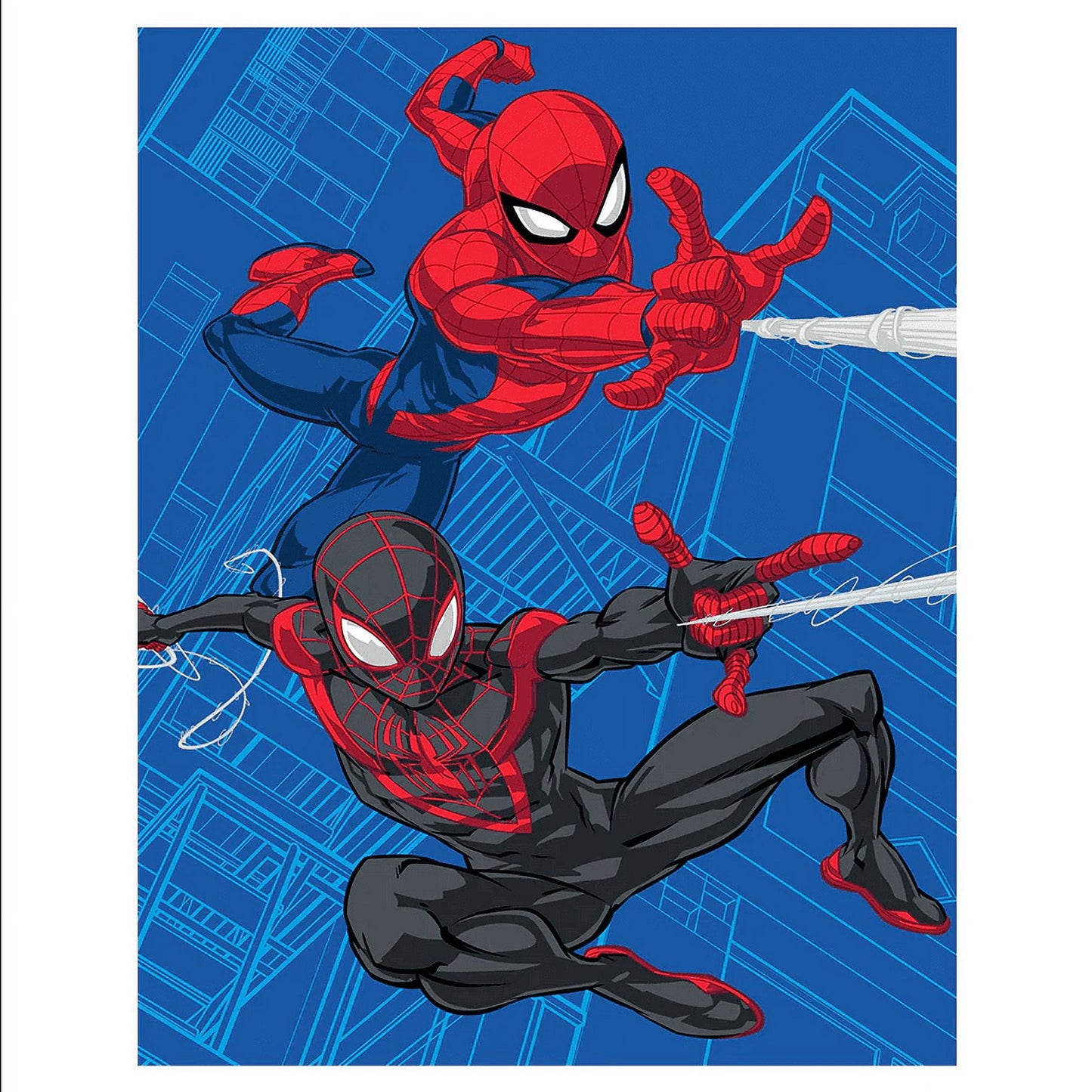 Spiderman Team Up Twin/Full Size Soft Raschel Blanket 60 x 80 by Marvel