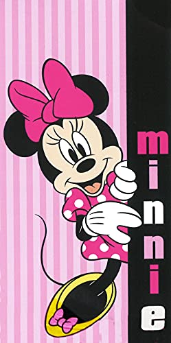 Disney Minnie Mouse Pink Beach Towel, 27in x 54in