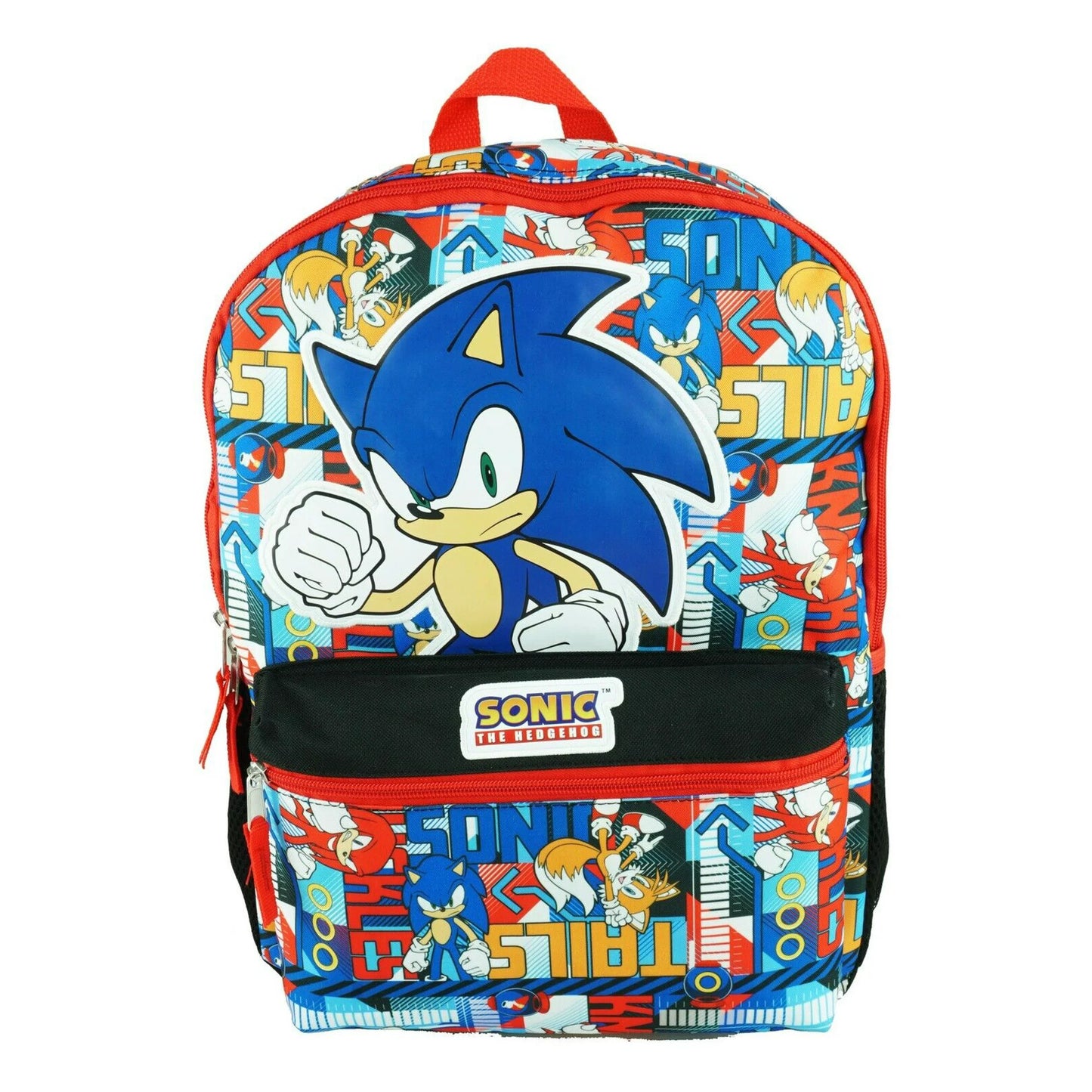 SEGA 16 inches Sonic the Hedgehog Allover Large Backpack