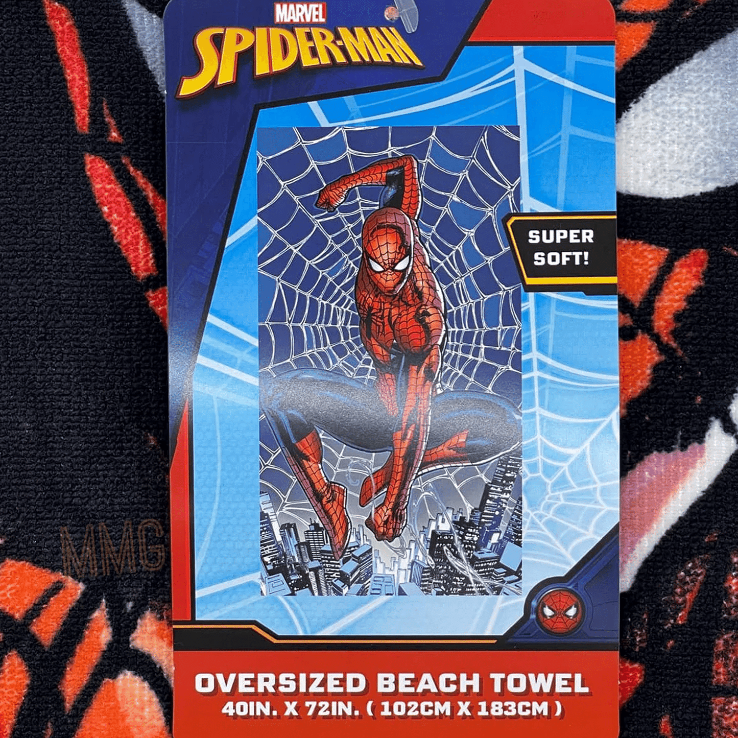 Spiderman OVERSIZED Beach Towel 40 x 72