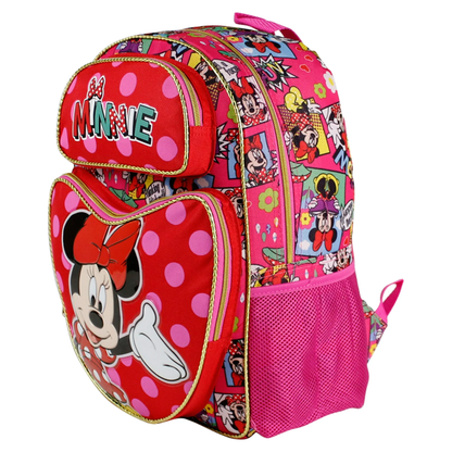Minnie Mouse Comic Book Large 16" School Backpack