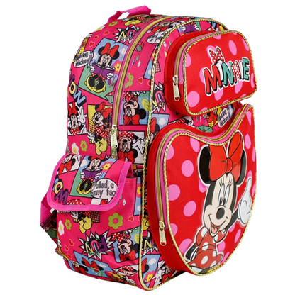 Minnie Mouse Comic Book Large 16" School Backpack