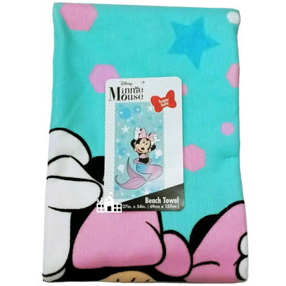 Minnie Mouse Bath Towel 27in x 54 in (69cm x 17cm) Mermaid
