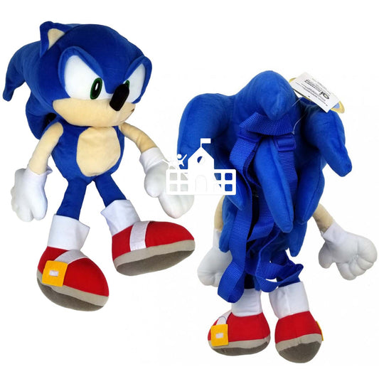 Sonic the Hedgehog plush doll backpack 18"