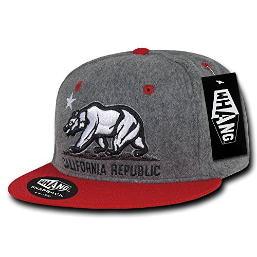 WHANG California Republic Melton Crown Snapback