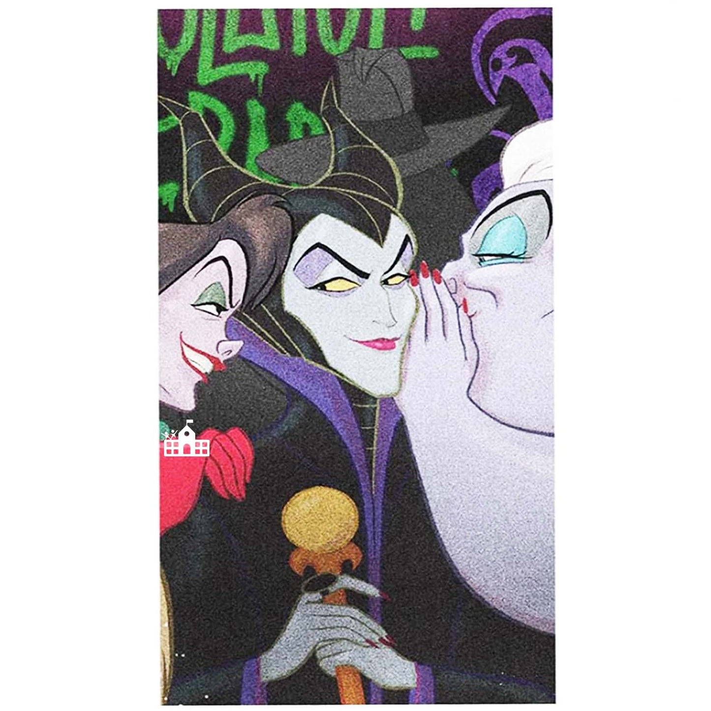 Disney Villains Beach Towel 27 x 54 inches - Ursula, Maleficent, Cruella Deville