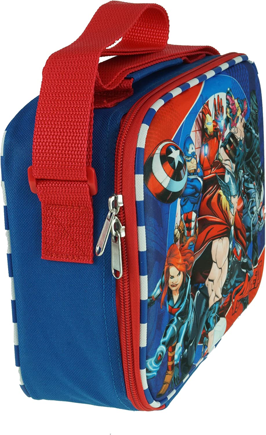 Marvel Avengers Lunch Bag Box - Thor Black Widow Iron man Black Panther Captain America - 3-D EVA Molded