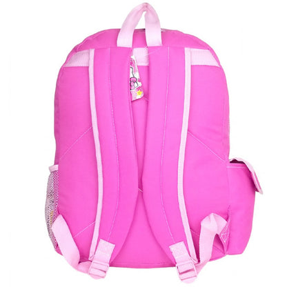 Hello Kitty Pink Large Backpack Girls School Bag - Hearts