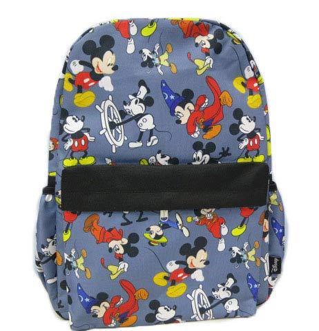 Disney Mickey Mouse 9Oth Anniversary Large 16" All Print Backpack - 16550