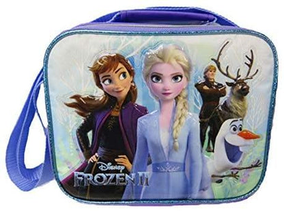 Disney Frozen- Insulated Lunch Bag with Adjustable Shoulder Straps - Magical Nature - A17305