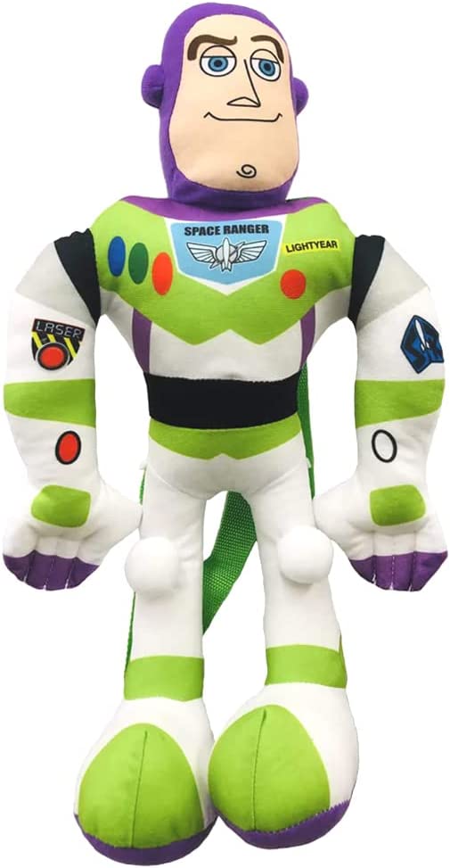 Toy Story Buzz Lightyear Plush Doll Backpack with Adjustable Strap 17 Inch Tall