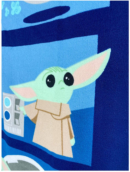 Star Wars Mandalorian and Baby Yoda Beach Towel 27 x 54 inch (69cm x 137cm)