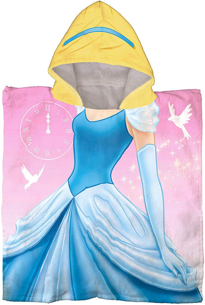 Disney Princess Cinderella Hooded Poncho Bath Beach Towel
