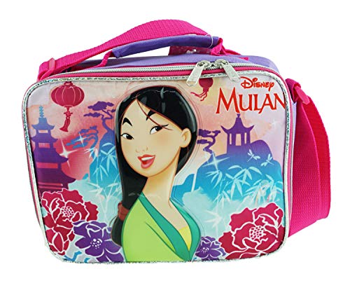 Disney Princess - Mulan Insulated Lunch Box With Adjustable Shoulder Straps - Pretty and Brave - A17322