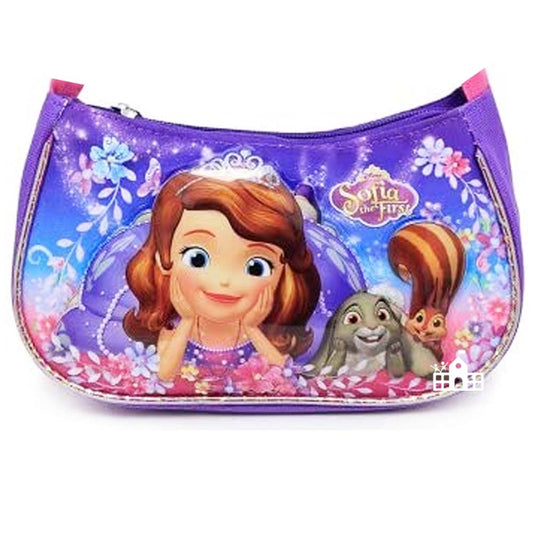 Sofia The First Handbag Shoulder Bag Purse Pink Purple Floral