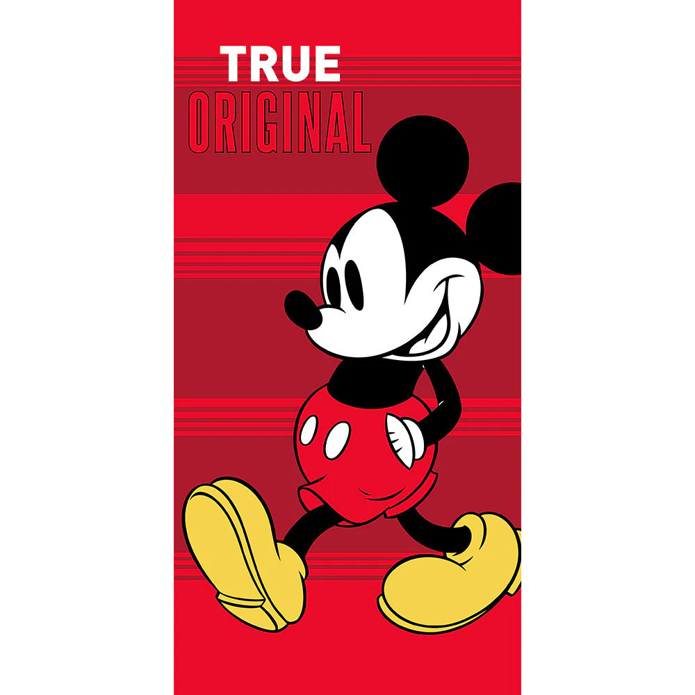 Mickey Mouse Beach Bath Towel 27in x 54 in (69cm x 17cm) Red