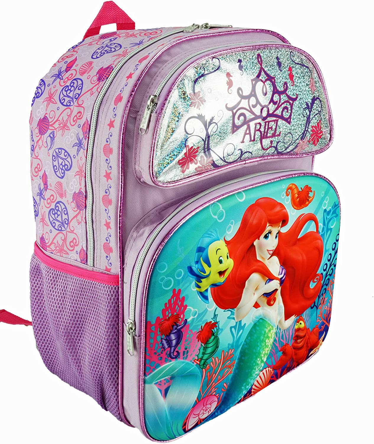 The Little Mermaid Ariel Backpack Large 16-inch 3-D EVA Molded