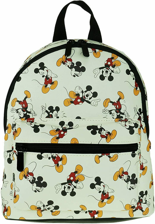 Mickey Mouse Small Backpack Faux Leather Vintage All Print