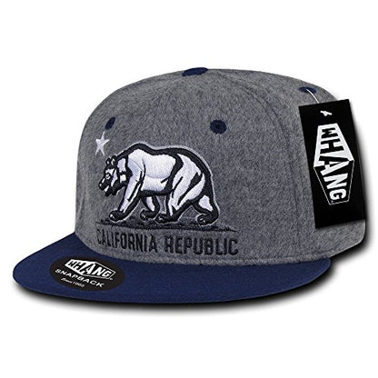 WHANG California Republic Melton Crown Snapback