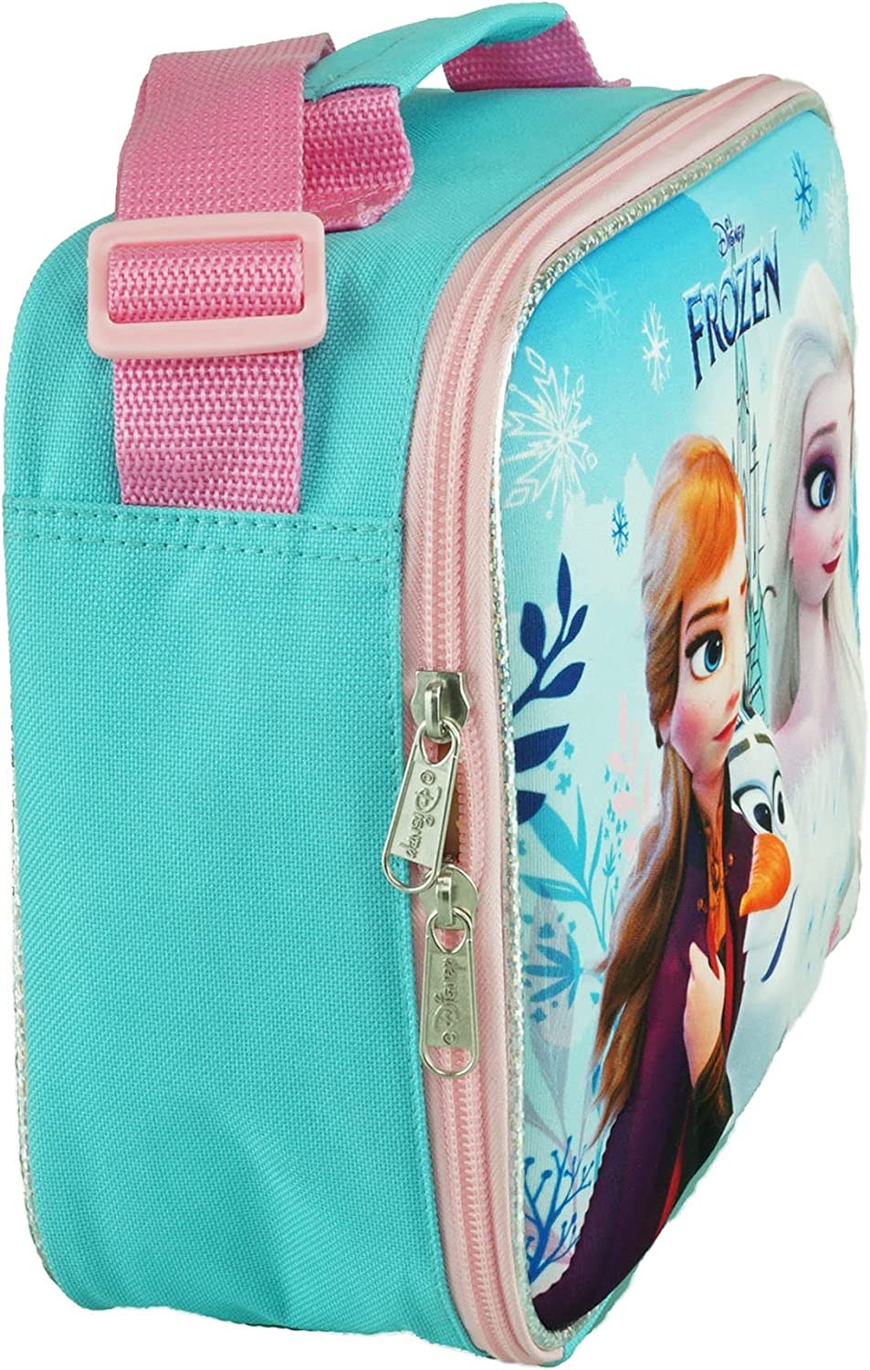 Disney Frozen 2 Lunch Box with Princesses Elsa and Anna - Soft Insulated  Lunch Bag for Girls, Purple