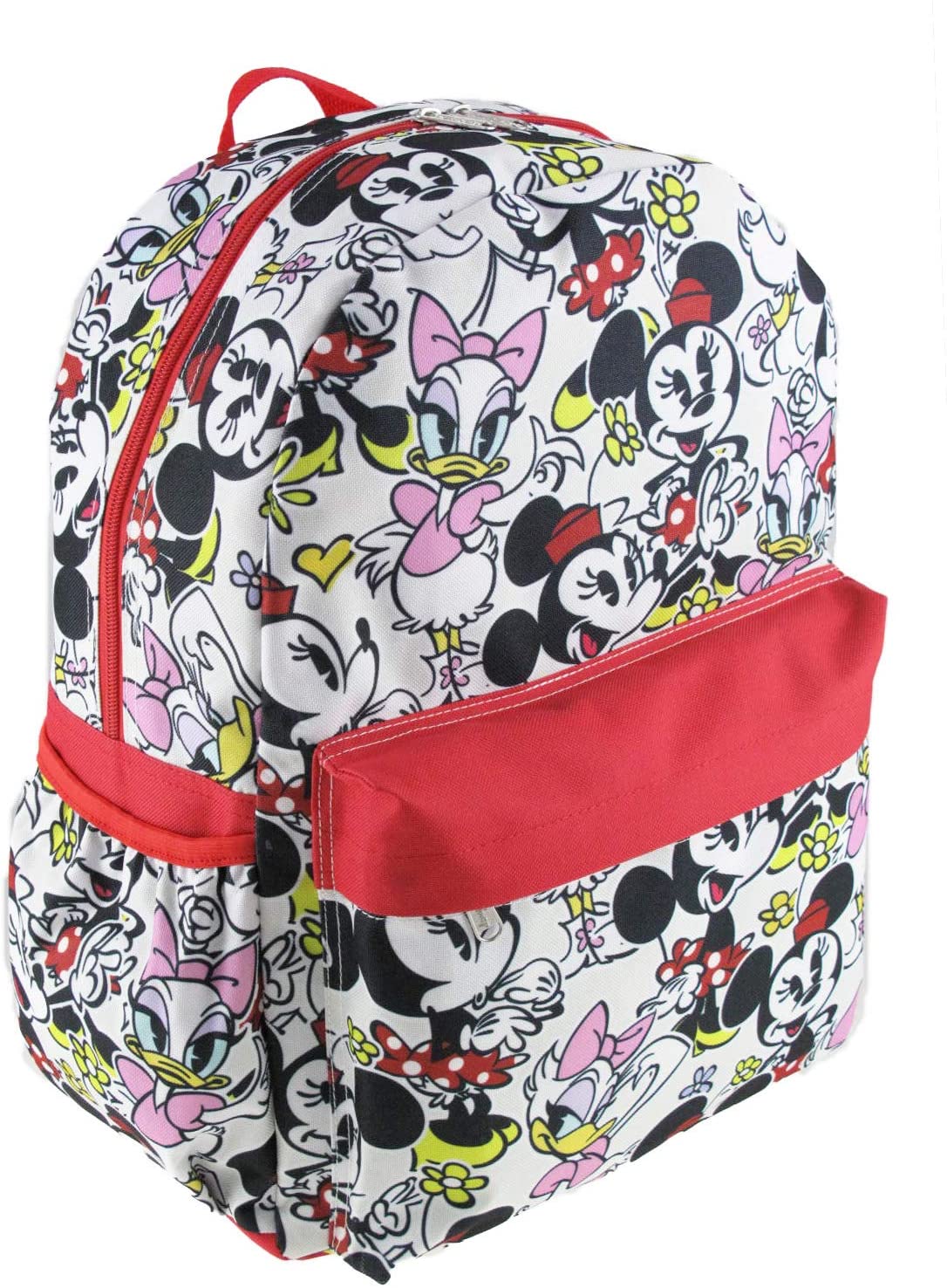 Minnie Mouse and Friends 16 inch All Over Print Deluxe Backpack With Laptop Compartment
